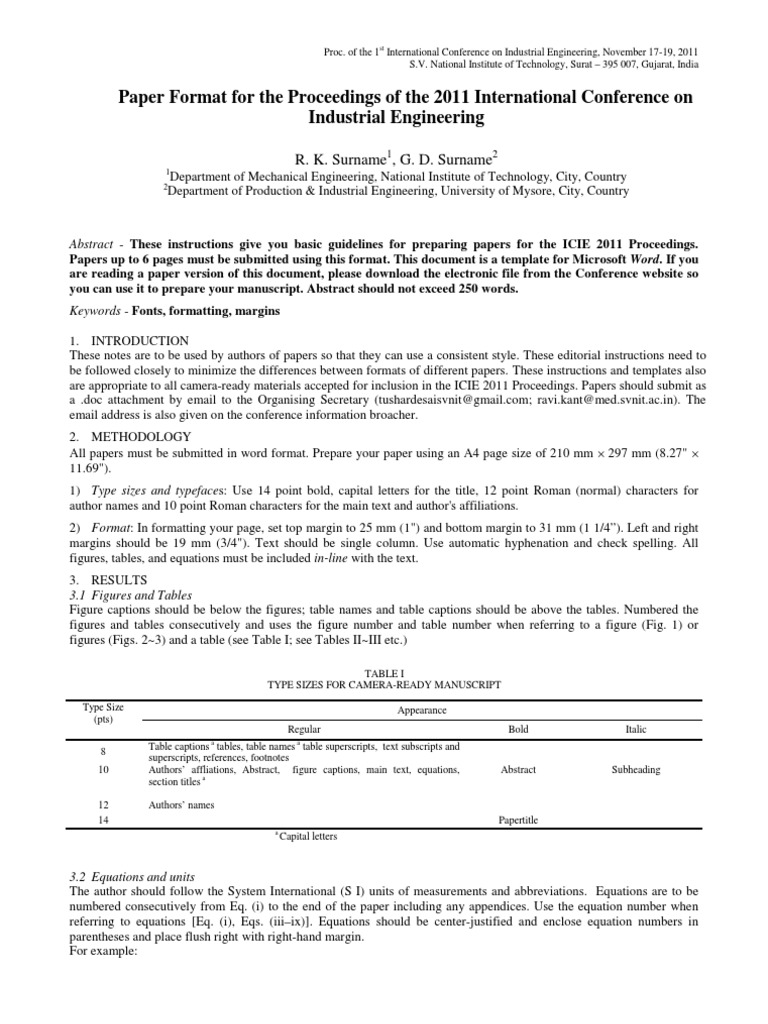 Paper Format For The Proceedings of The 2011 International Conference ...