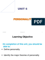 Unit 6 Theories of Personality