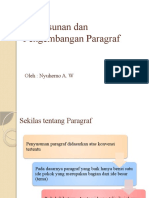 Penyusunan Dan Pengembangan Paragraf