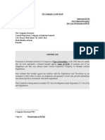 Certificate 5.1.1 (D) Outsourced RTA - Annexure E2 (B)