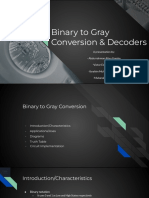 VLSI Presentation Binary To Gray and Decoders