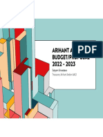 Arihant Arden Budget/Proposal 2022 - 2023