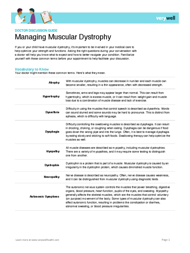 Muscular dystrophy doctor discussion guide pdf skeletal muscle