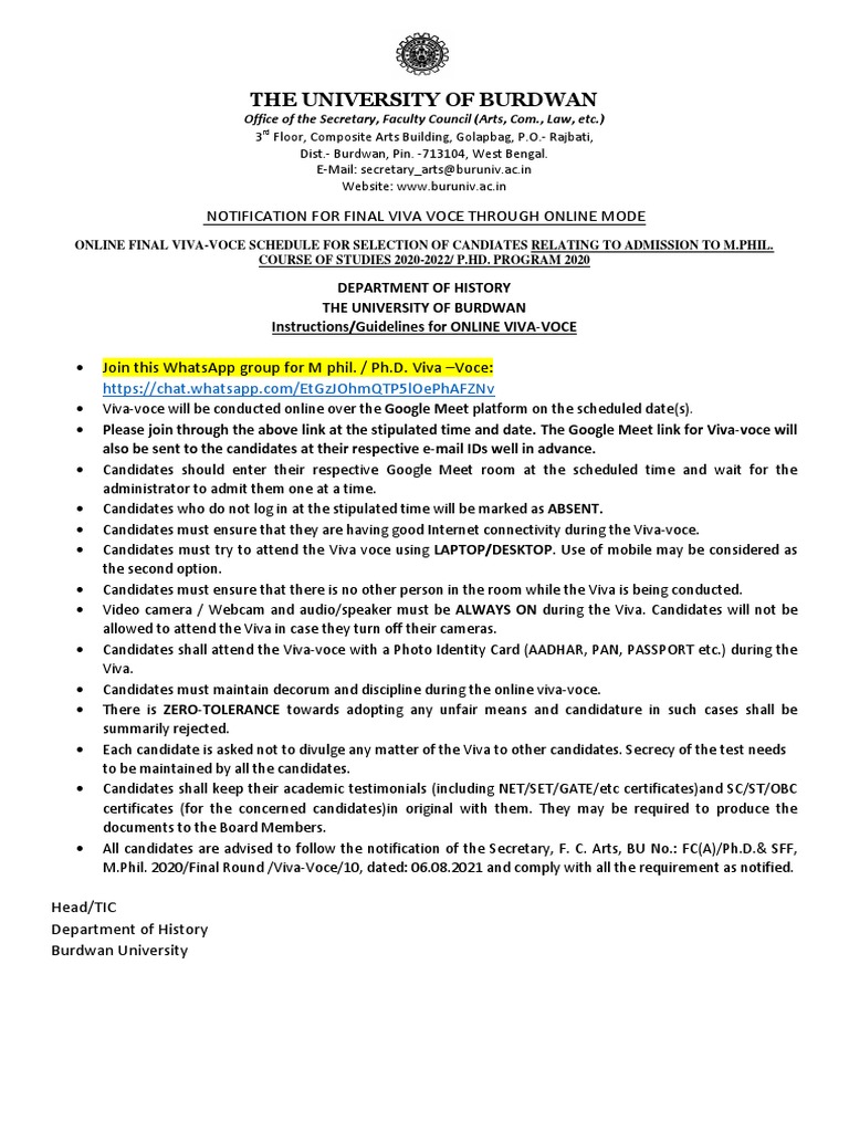 Vivavoce History PDF