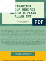 Paradigma Hidup Menjadi Mahluk Ciptaan Allah SWT