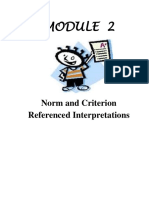 MODULE 2-Criterion and Norm Referenced Tests