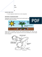 F4 Lesson 4 Transport in Plants