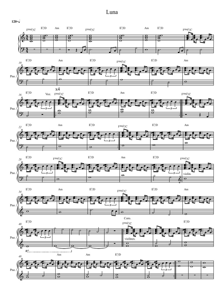Luna Partitura Completa | PDF
