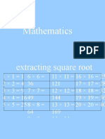 How to extract square roots of numbers