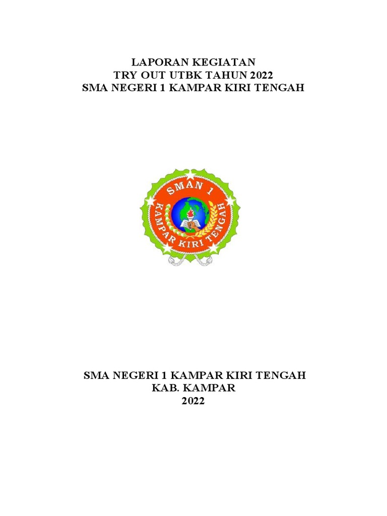 Contoh laporan kegiatan try out utbk pdf