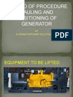 Genset Hauling Methodology