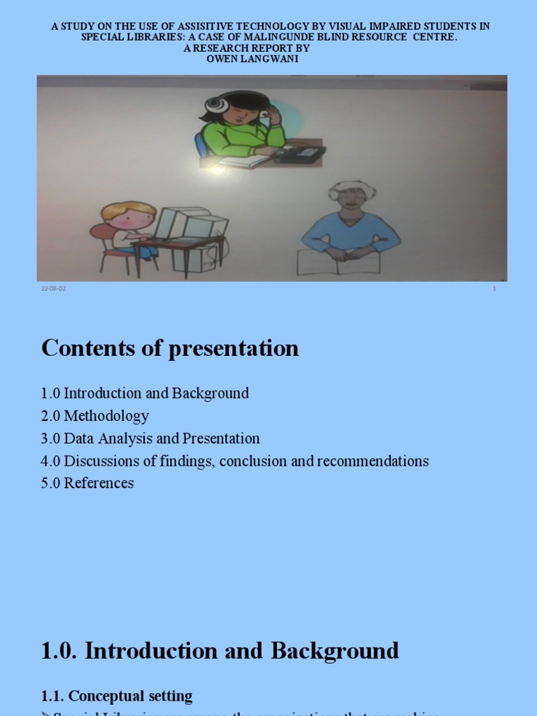 Assistive Technology for Visually Impaired Students | PDF | Career ...