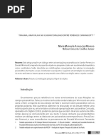 TRAUMA - DIÁLOGO ENTRE FERENCZI E WINNICOTT