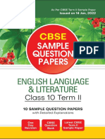 Arihant CBSE Term 2 English Language & Literature Class 10 Sample