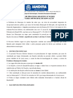 EDITAL DE PROCESSO SELETIVO N° 02-2022