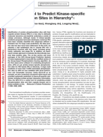 GPS 2.0, A Tool To Predict Kinase-Specific Phosphorylation Sites in Hierarchy