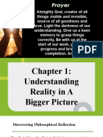 Grade 12 Philosophy of The Human Person Lesson 1 Understanding Reality in A Bigger Picture