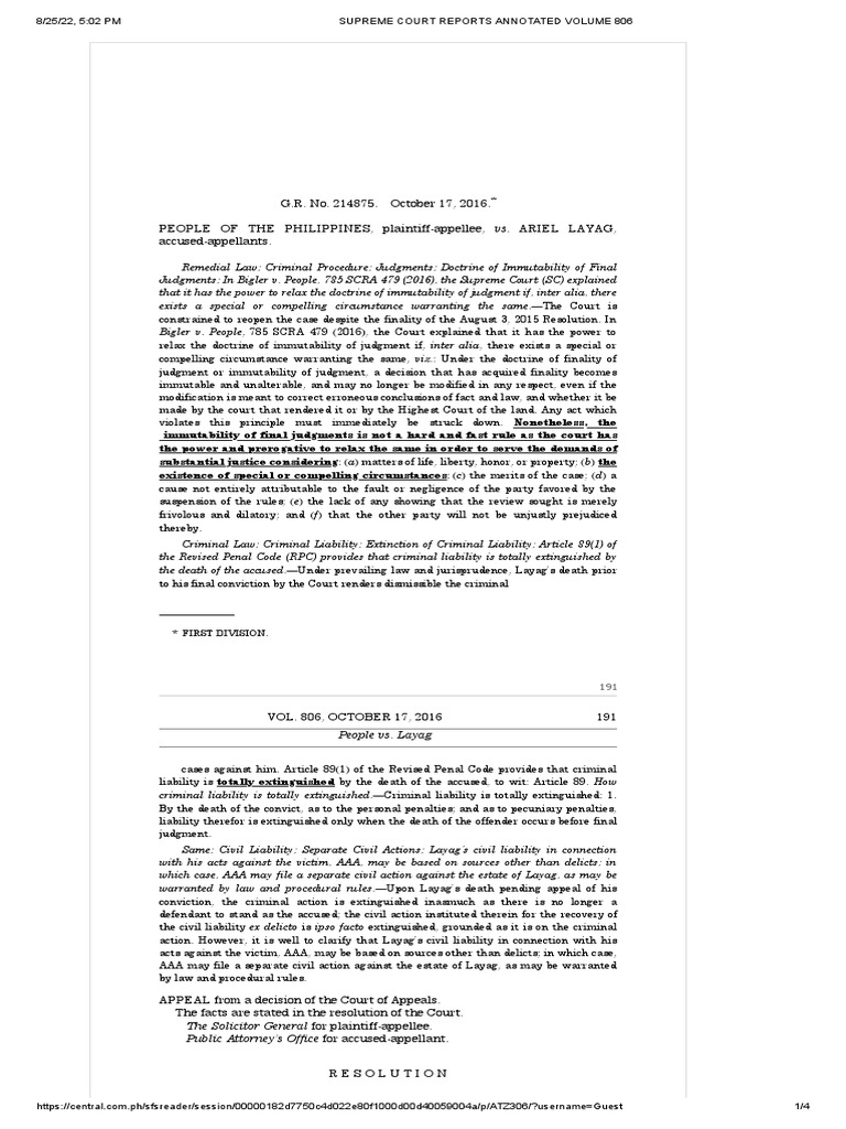 People vs layag pdf statute of limitations judgment law 