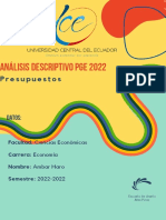 Análisis PGE 2022 gastos consejos