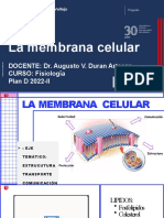 FISIOLOGIA SESION 1.2 La Membrana Celular y Potencial de Acción