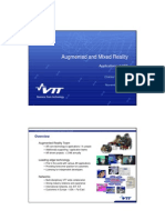 Augmented and Mixed Reality: Applications at VTT