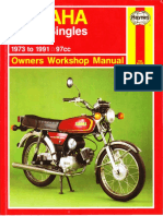 (Motorcycle Manuals) Pete Shoemark - Yamaha YB100 Owners Workshop Manual-Haynes Manuals Inc (1990)