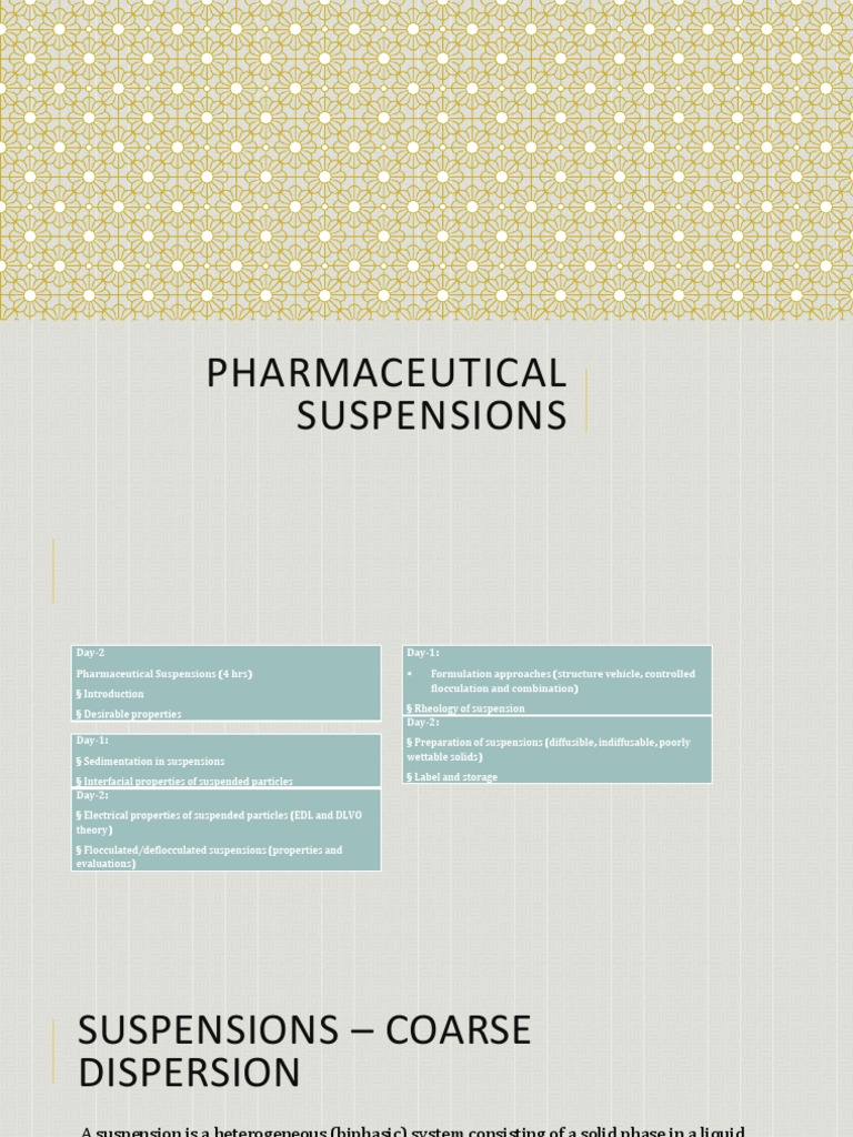 Pharmaceutical Suspensions PDF Suspension (Chemistry) Viscosity