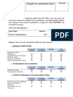 FM 23-Enquéte de Satisfaction Client