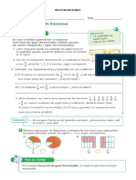 Guía 4 Comparación de Fracciones