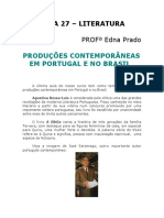 Literatura - Produções Contemporãneas Em Portugal e No Brasil