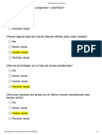 Gestión tiempo cuestionario