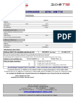 Peugeot 208 T16 order form