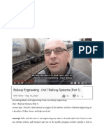 Railway Engineering - Transcripts
