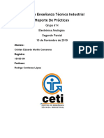 Reporte de Practicas (Amplificador Operacional)