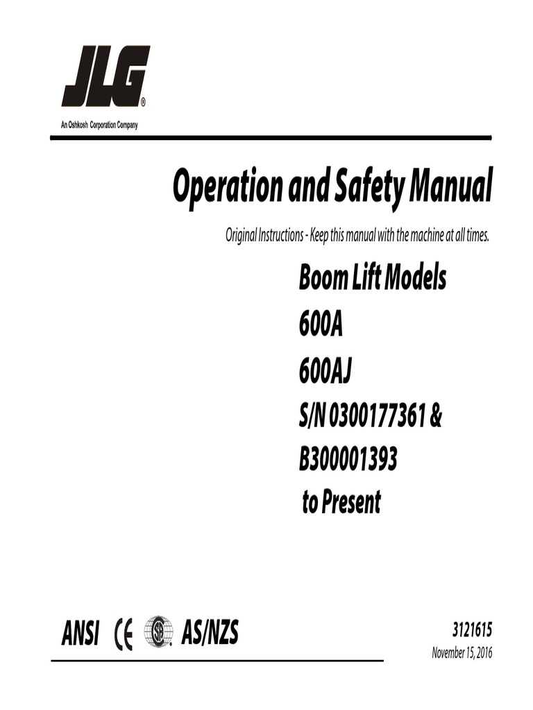 Jlg600aj en PDF Wound Elevator
