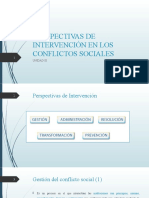 UIII. Perpectivas de Intervención en Los Conflictos Sociales