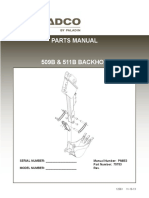 BRAZO EXCAVADOR Bradco PM853 509B-511B Parts Manual