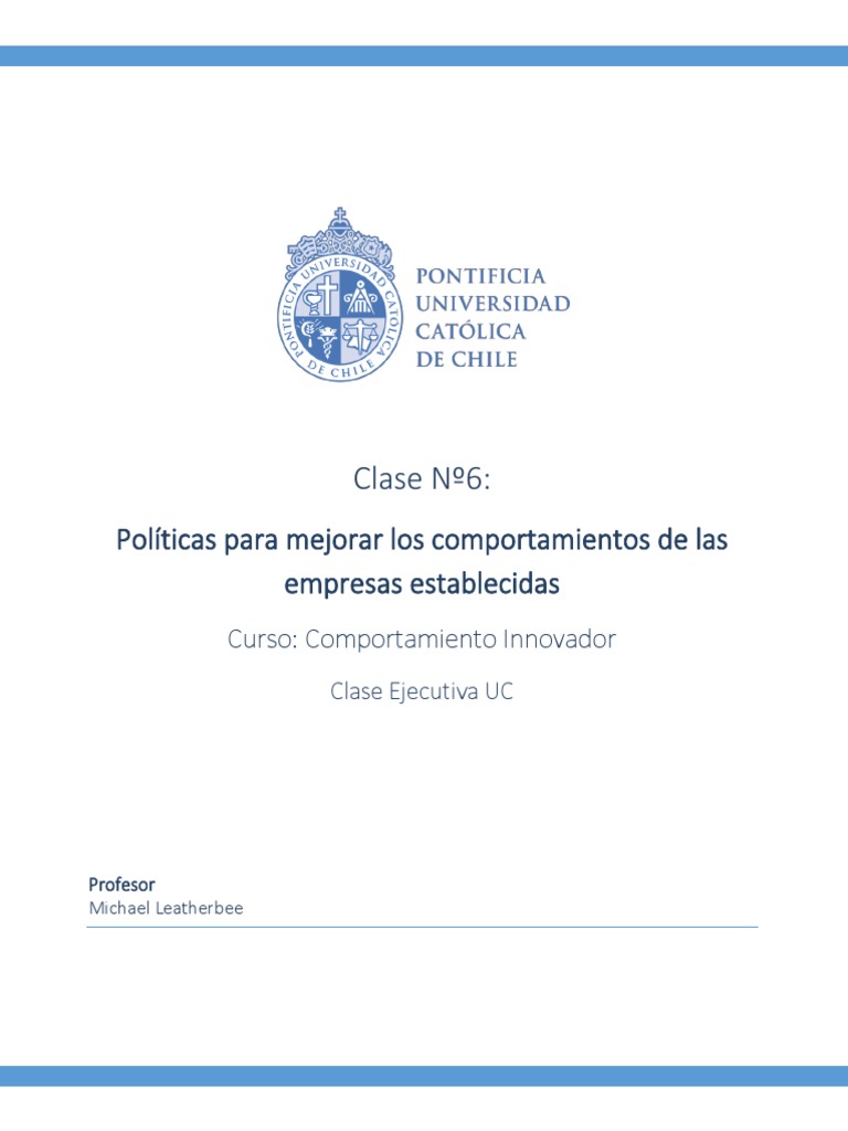 Clase Nº6 Comportamiento Innovador | PDF | Iniciativa empresarial ...