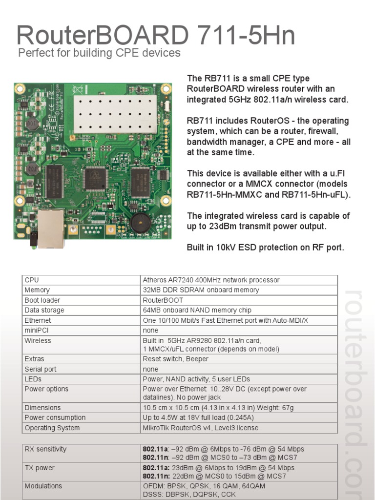 Router Board | PDF | Home & Garden | Technology & Engineering