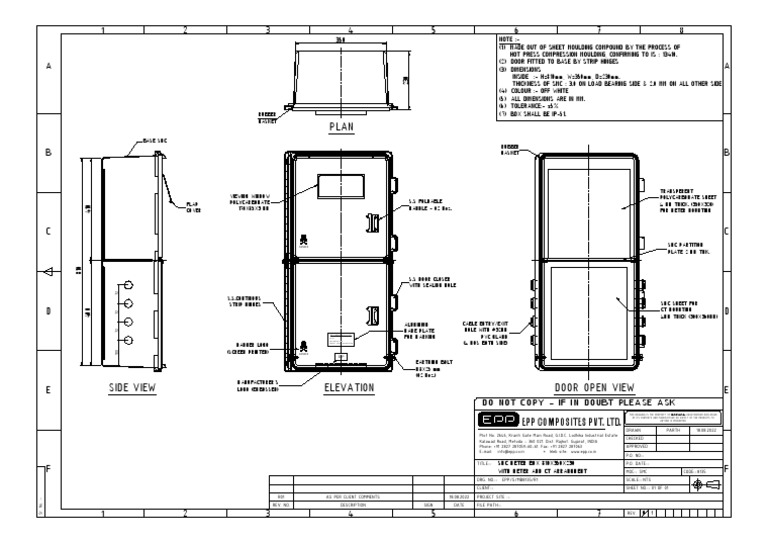 SMC Meter Box 810X350X230 Mm-Polycarbonate Sheet R01 | PDF | Door ...