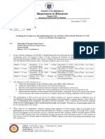 Division Memo No 490, s.2020 - Training of Trainers on Strengthening the Use of Open Educational Resources With Focus on eBook Development