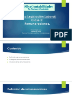 Curso Legislación Laboral - Clase 2 - Remuneraciones