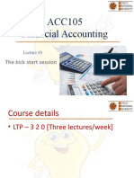 ACC105 Financial Accounting Kick Start