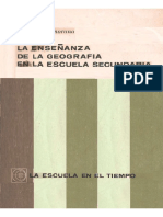 Zamorano, M (1965) La Enseñanza de La Geografía en La Escuela Secundaria