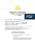 Tramite Registro Credito Internacional Banco Central