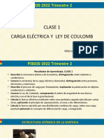 Clase 1 Carga Eléctrica y Ley de Coulomb