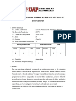 Bioestadística: Análisis estadístico y probabilístico