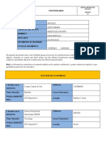 Plantilla Formato de Verificaciones para Los Candidatos