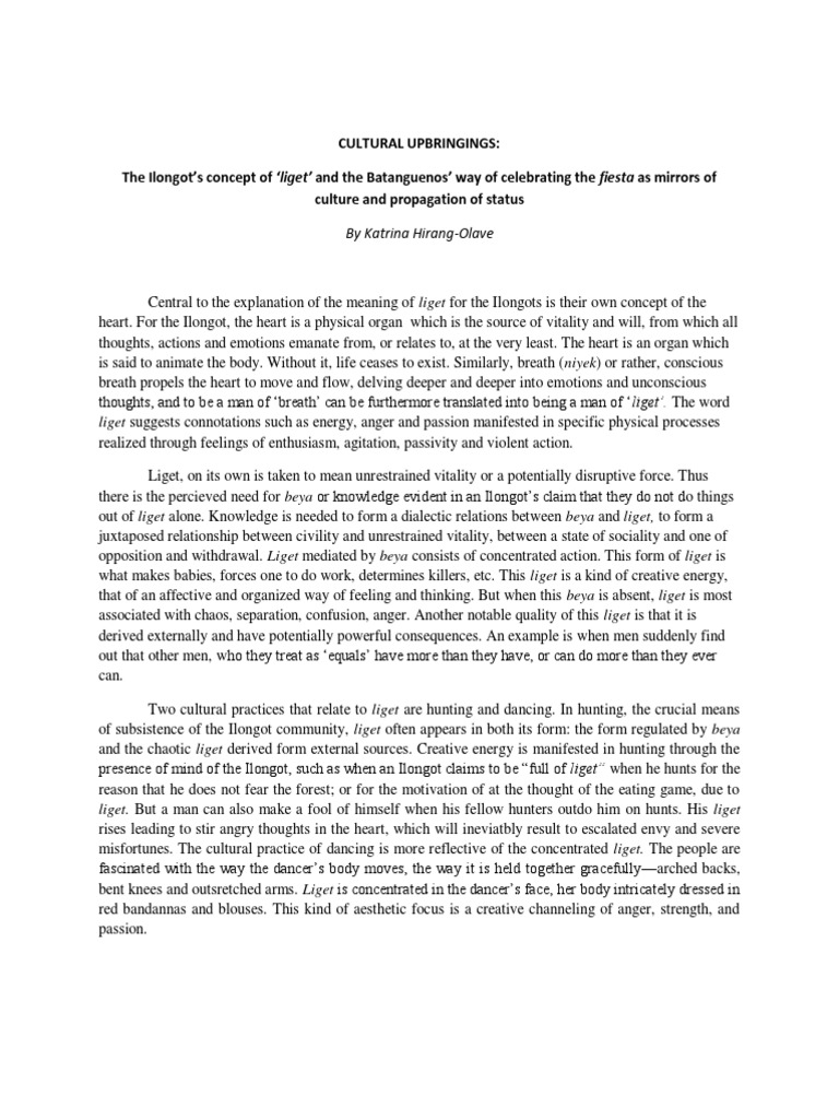 Cultural Upbringings  Social Stratification  Emotions