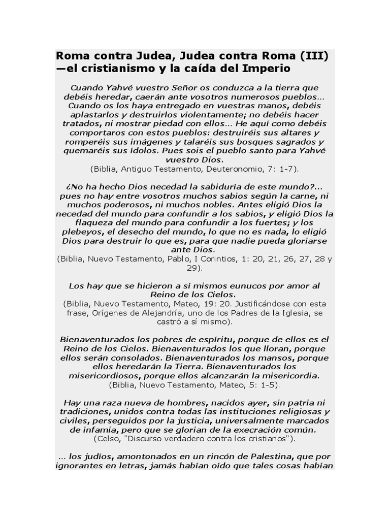 El cristianismo y la caída de Roma | PDF | Constantino el grande | Nerón